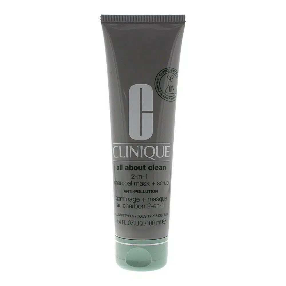clinique all about clean 2 in 1 charcoal mask scrub 100ml