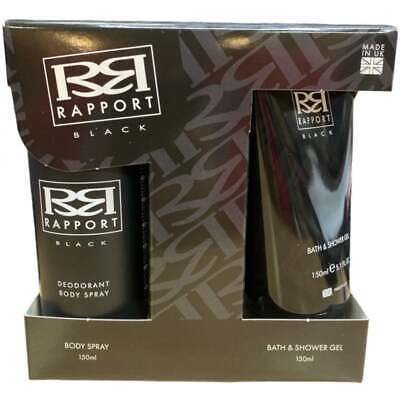 DANA RAPPORT BLACK GIFT SET 150ML SHOWER GEL + 150ML DEODORANT BODY SPRAY