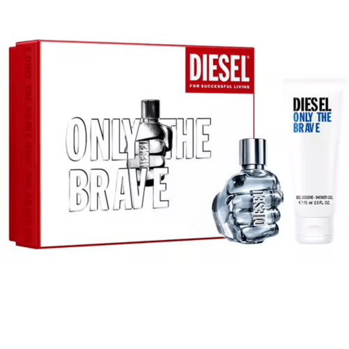diesel only the brave gift set 50ml edt 75ml shower gel