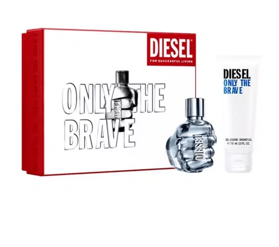 diesel only the brave gift set 50ml edt 75ml shower gel