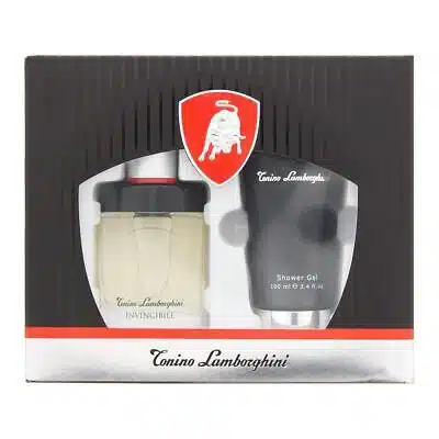 lamborghini invincibile eau de toilette 40ml shower gel 100ml gift set