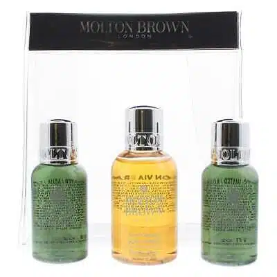 molton brown gift set 50ml suma ginseng body wash 2 x 30ml fabled juniper berries lapp pine body wash