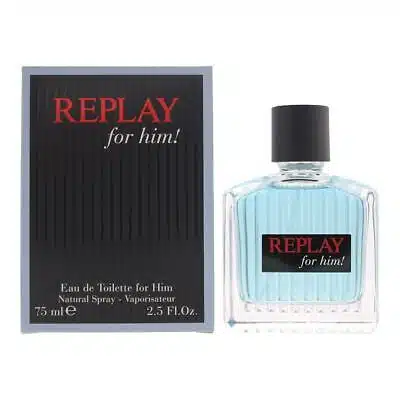 replay for him eau de toilette 75ml spray for him 2