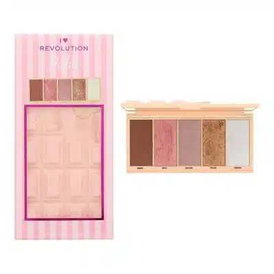 revolution i heart revolution praline highlighting palette 5 x 36g
