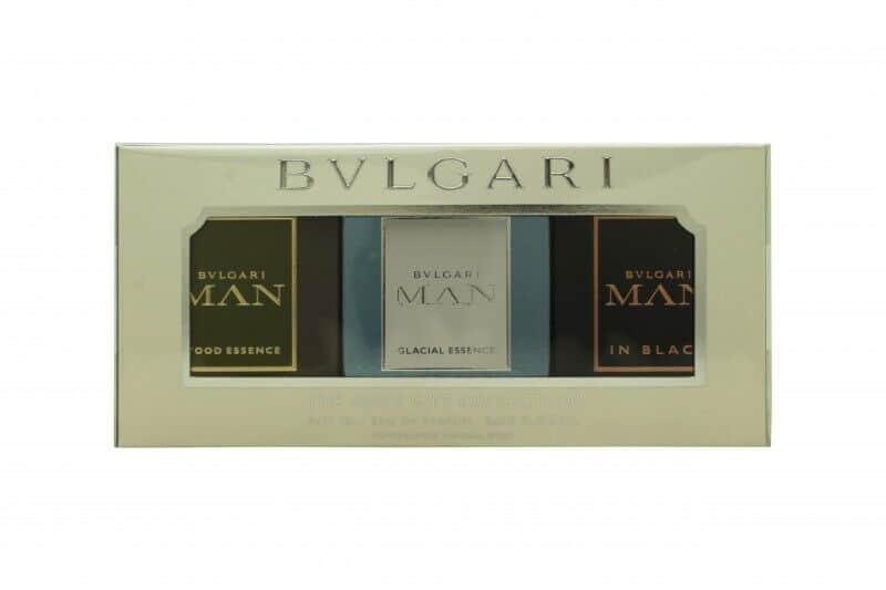 bvlgari man gift set 15ml man in black edp 15ml man glacial essence edp 15ml man wood essence edp