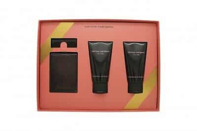 narciso rodriguez musc noir rose for her gift set 50ml edp 50ml body lotion 50ml shower gel